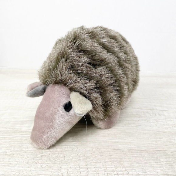 America WEGO Gray Baby Armadillo Plush Stuffed Animal Toy 11" EUC RARE - Picture 1 of 7